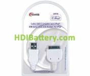  Cable USB datos y carga para iPod